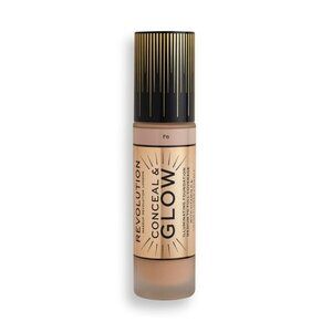 Revolution Conceal & Glow Foundation F6 Buildable Dewy Finish 24H Wear Vitamin C
